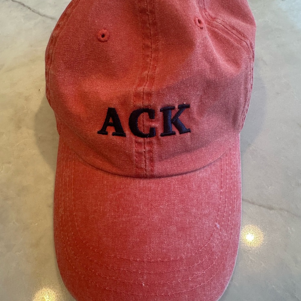 Murray's ACK Embroidered Nantucket red washed Baseball Cap